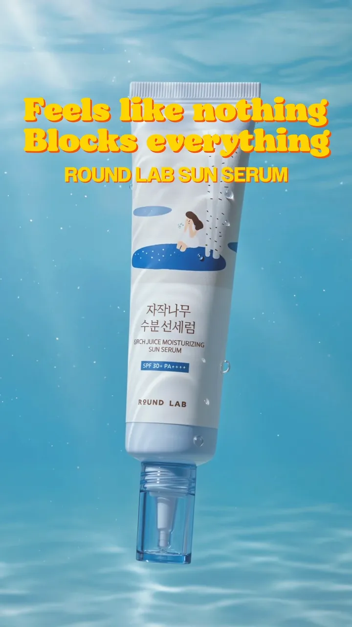 Sun serum underwater with the end line ‘Feels like nothing, Blocks everything’